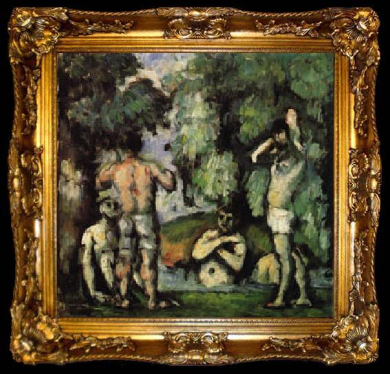 framed  Paul Cezanne Five Bathers, ta009-2